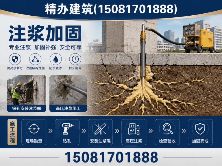 成安县厂房地面下沉注浆展示图